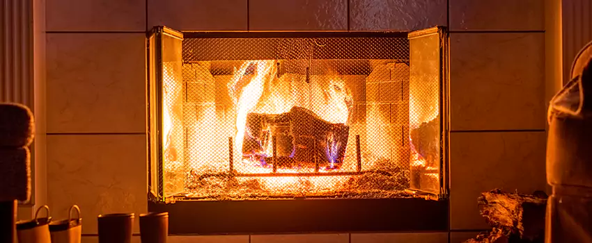 Mendota Hearth Landscape Fireplace Installation in Papillion, Nebraska