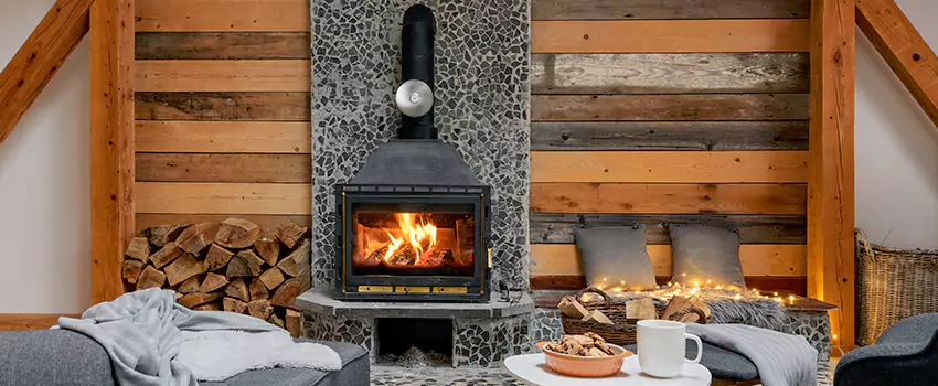 Thelin Hearth Products Direct Vent Gas Stove Fireplace Inspection in Papillion, Nebraska